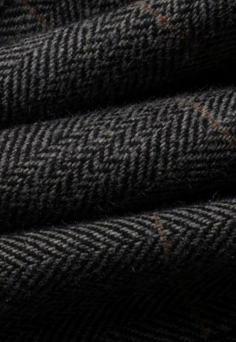 Cavani Albert Grey Tweed Look Slim Fit Jacket-6